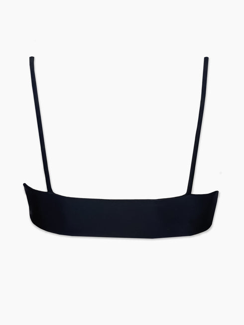 The Amelia Ruffle Edge Top - Carbon